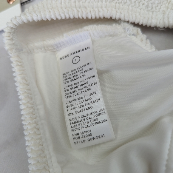 Good American Swim Top Women Crinkle Always Fits Twist Bikini Swimsuit - Picture 9 of 12